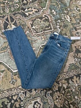 Favorite Daughter The Valentia Laurel High-Rise Skinny Jeans in Mid Blue